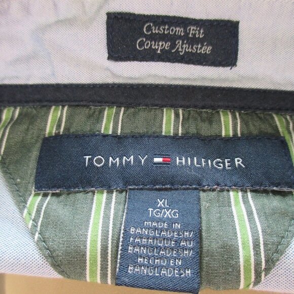 TOMMY HILFIGER CUSTOM FIT BUTTON DOWN SHIRT SZ XL - Picture 3 of 11
